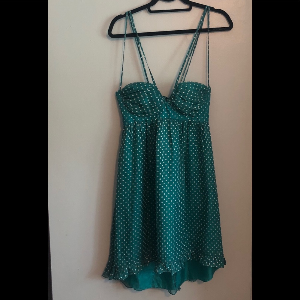 Vintage Torquiest poka dot  dress